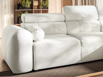 3-seters sovesofa med divan VOLARE Velo 623 Venstrevendt - Beige - Møbler - Sofaer - Sovesofaer