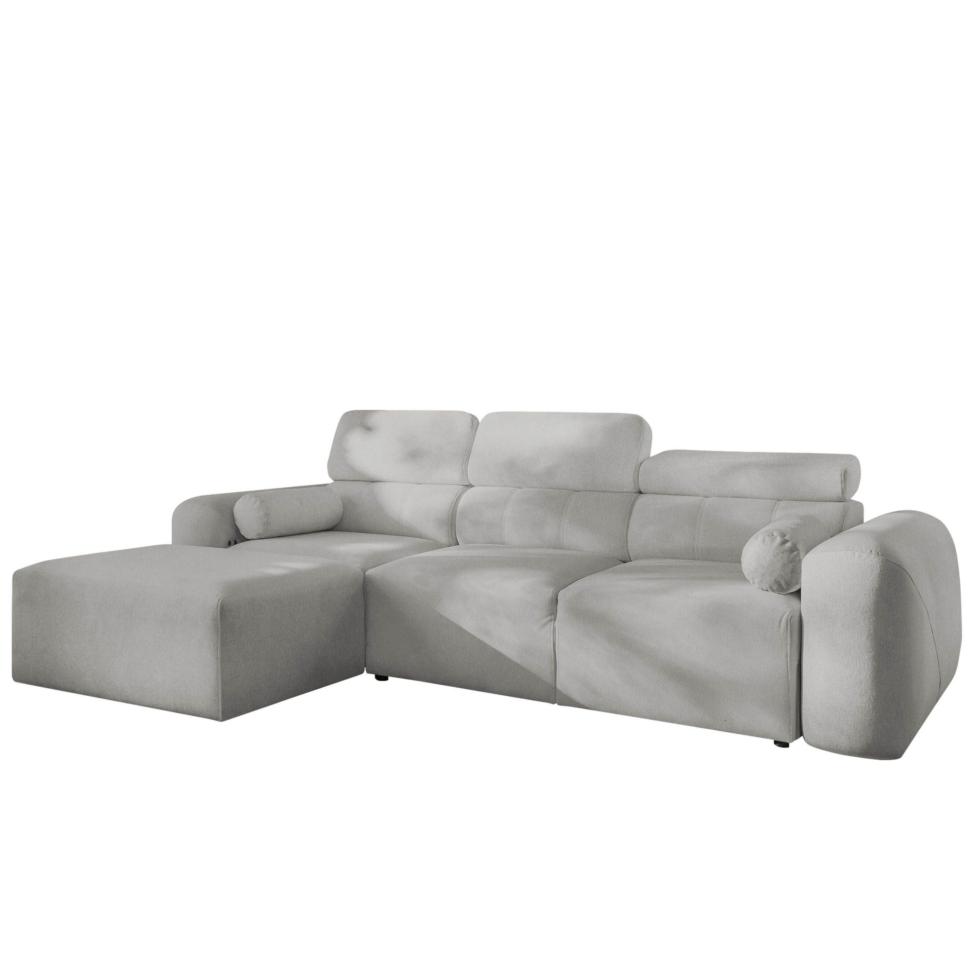 3-seters sovesofa med divan VOLARE Velo 633 Venstrevendt - Lysegrå