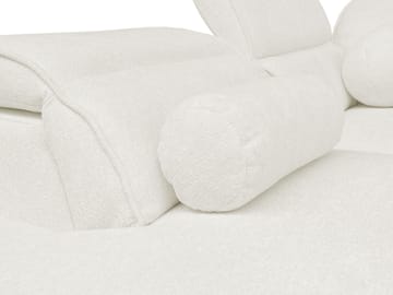 3-seters sovesofa med sjeselong VITO Velo 621 Venstrevendt - hvit - Møbler - Sofaer - Sovesofaer