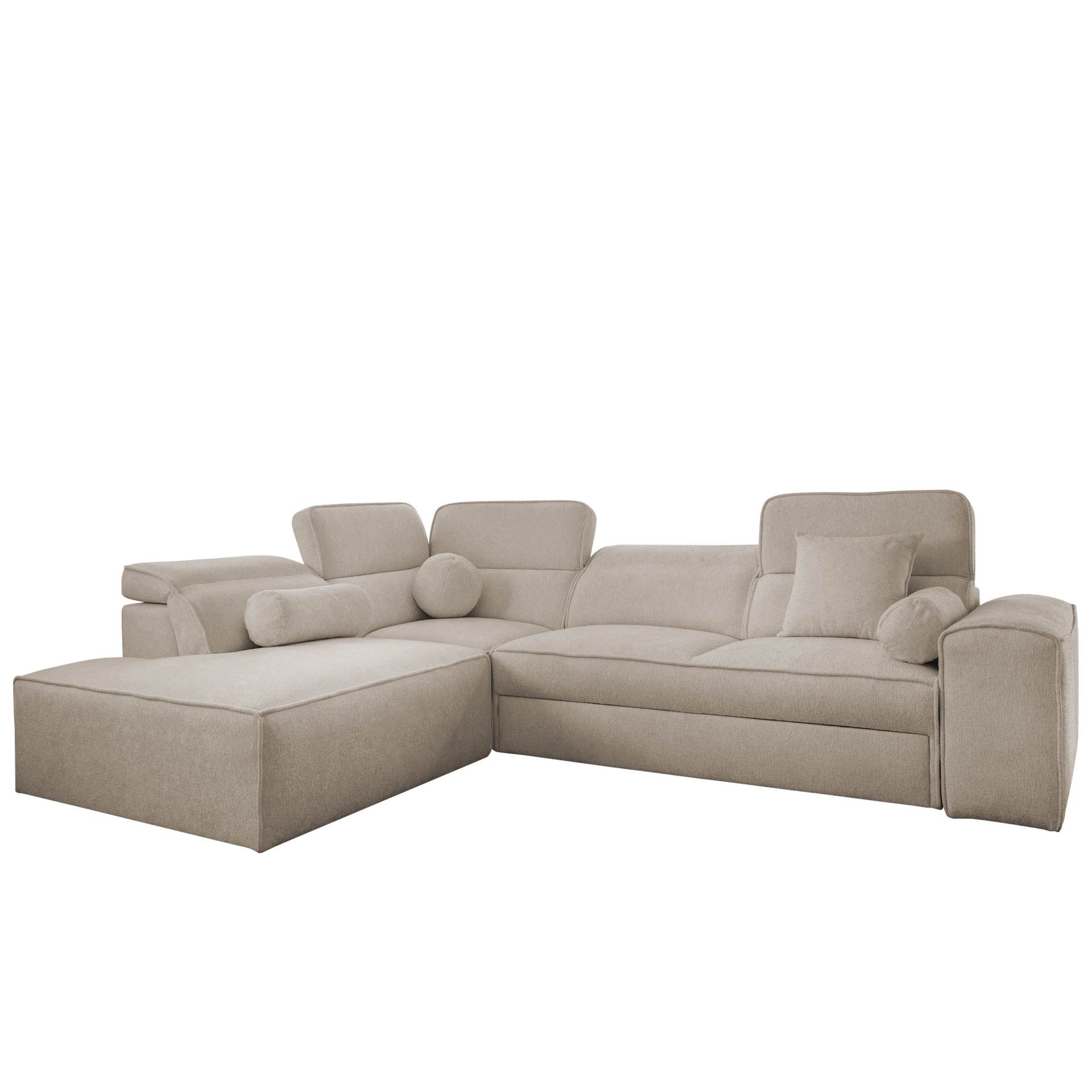 3-seters sovesofa med sjeselong VITO Velo 623 Venstrevendt - beige