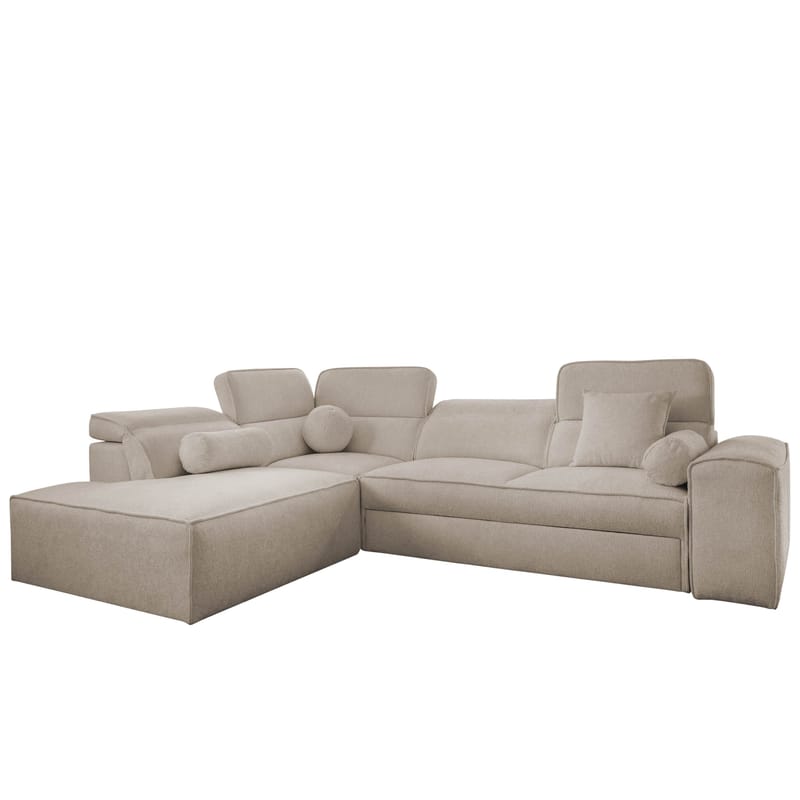 3-seters sovesofa med sjeselong VITO Velo 623 Venstrevendt, beige