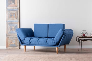 Mezonzo 3-seter Sammenleggbar Sovesofa 70x200 cm i Stoff - Blå - Møbler - Sofaer - Sovesofaer - 3 seters sovesofa