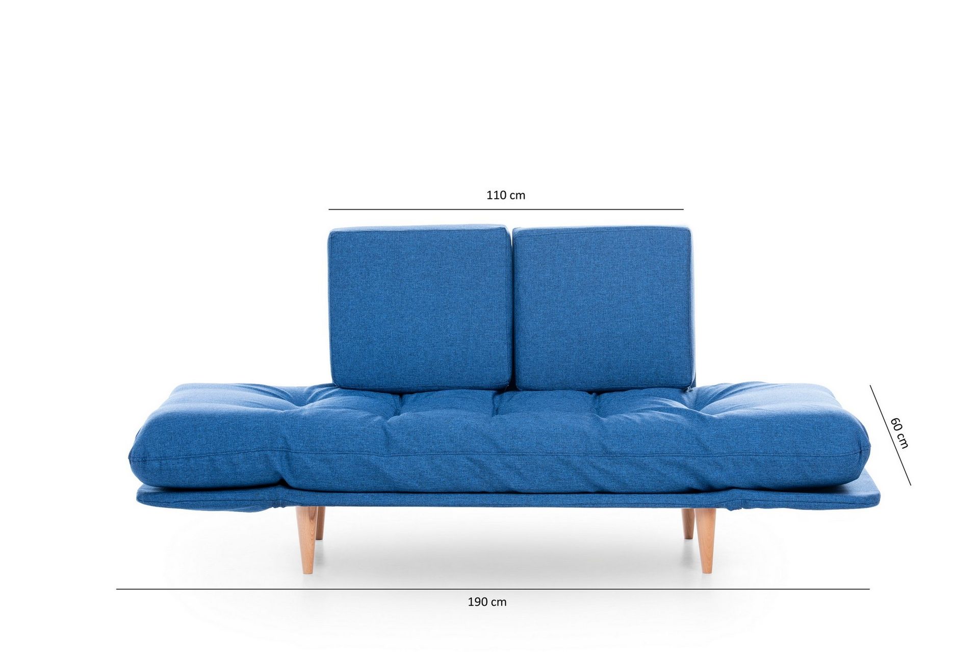 Mezonzo 3-seter Sovesofa - Blå - Møbler - Sofaer - Sovesofaer - 3 seters sovesofa