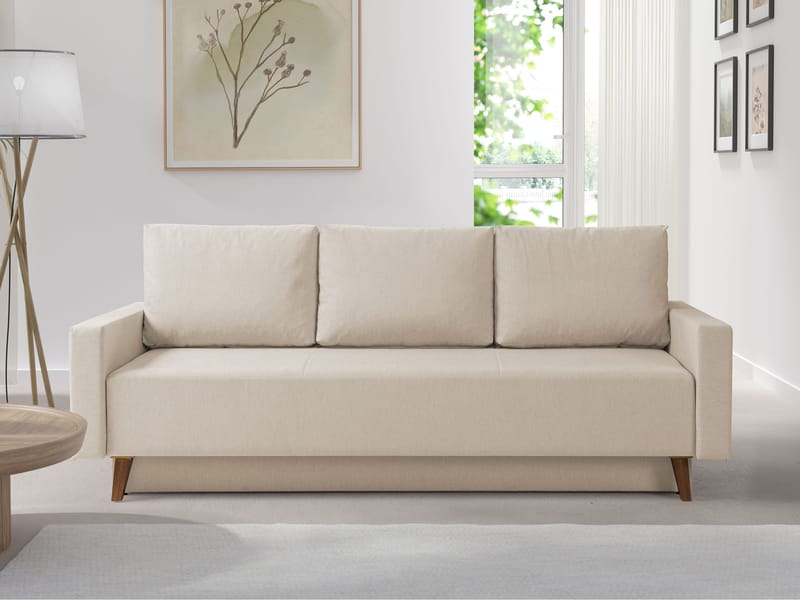 3-seters sovesofa OVIEDO Verita 03 - Beige - Møbler - Sofaer - Sovesofaer