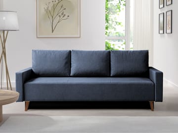 3-seters sovesofa OVIEDO Verita 76 - Blå - Møbler - Sofaer - Sovesofaer