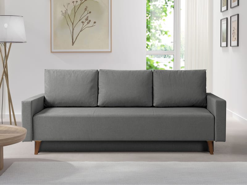 3-seters sovesofa OVIEDO Verita 88 - Grå - Møbler - Sofaer - Sovesofaer