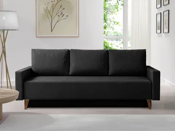 3-seters sovesofa OVIEDO Verita 98 - Svart - Møbler - Sofaer - Sovesofaer