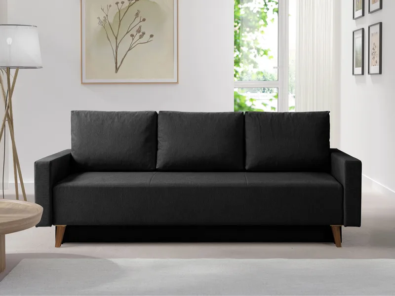 3-seters sovesofa OVIEDO Verita 98 - Svart - Møbler - Sofaer - Sovesofaer