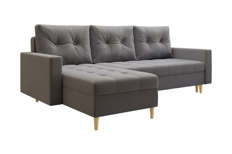 3-seters Sovesofa Universal - Grå - Sovesofaer - Sovesofa divan - Fløyel sofaer