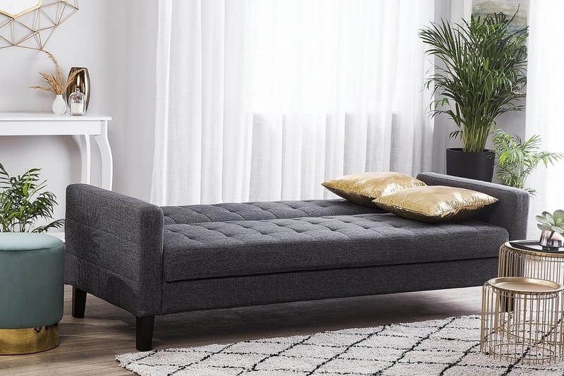 Vehkoo Sovesofa 200 cm - Grå - Sovesofaer - 3 seters sovesofa