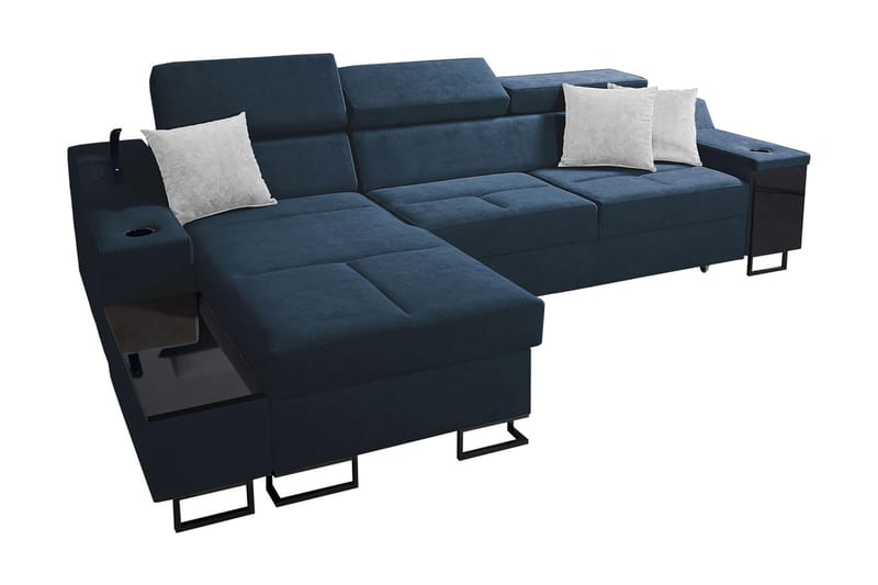 3-seters Sovesofa Venstre - Blå - Møbler - Sofaer - Sovesofaer