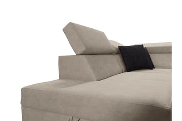 3-seters Sovesofa Venstre - Svart - Møbler - Sofaer - Sovesofaer