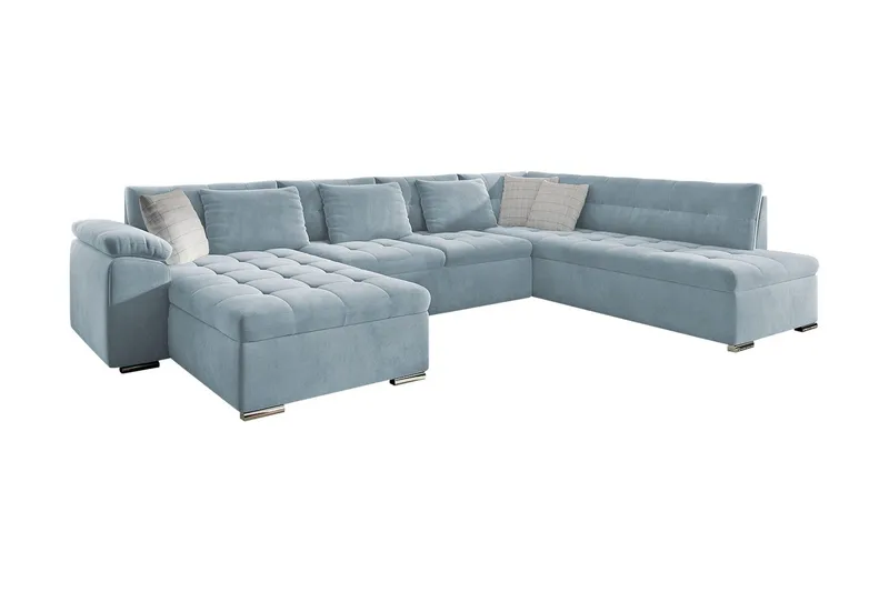 4-seters Hjørnesovesofa, Blå