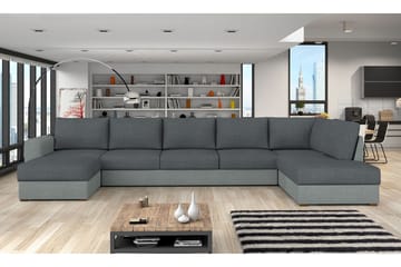 4-seters Hjørnesovesofa - Grå - Møbler - Sofaer - Sovesofaer