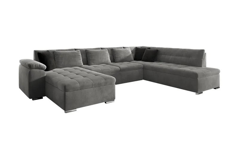4-seters Hjørnesovesofa - Grå - Møbler - Sofaer - Sovesofaer