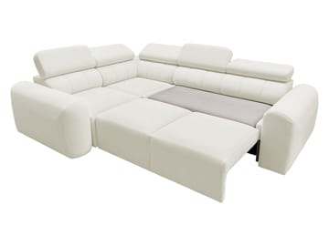 4-seters hjørnesovesofa VOLARE Velo 621 Venstrevendt - hvit - Møbler - Sofaer - Sovesofaer