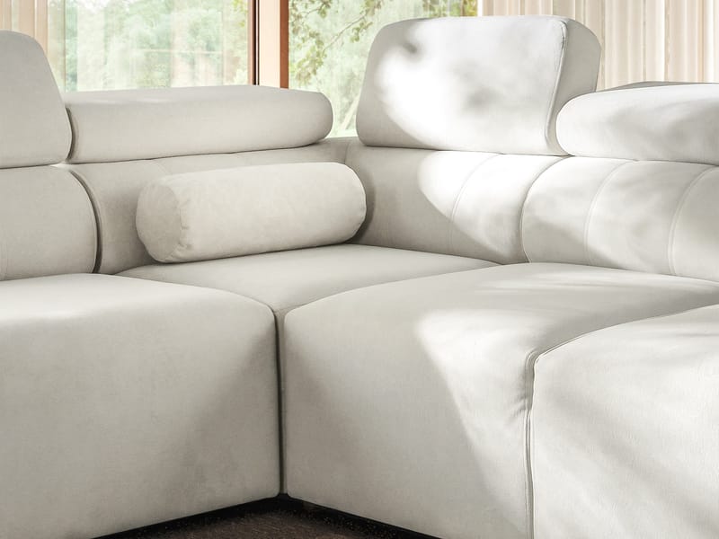 4-seters hjørnesovesofa VOLARE Velo 623 Venstrevendt - beige - Møbler - Sofaer - Sovesofaer