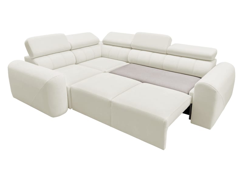 4-seters hjørnesovesofa VOLARE Velo 623 Venstrevendt - beige - Møbler - Sofaer - Sovesofaer