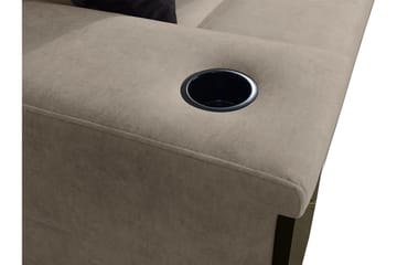 4-seters Sovesofa Høyre - Beige - Møbler - Sofaer - Sovesofaer