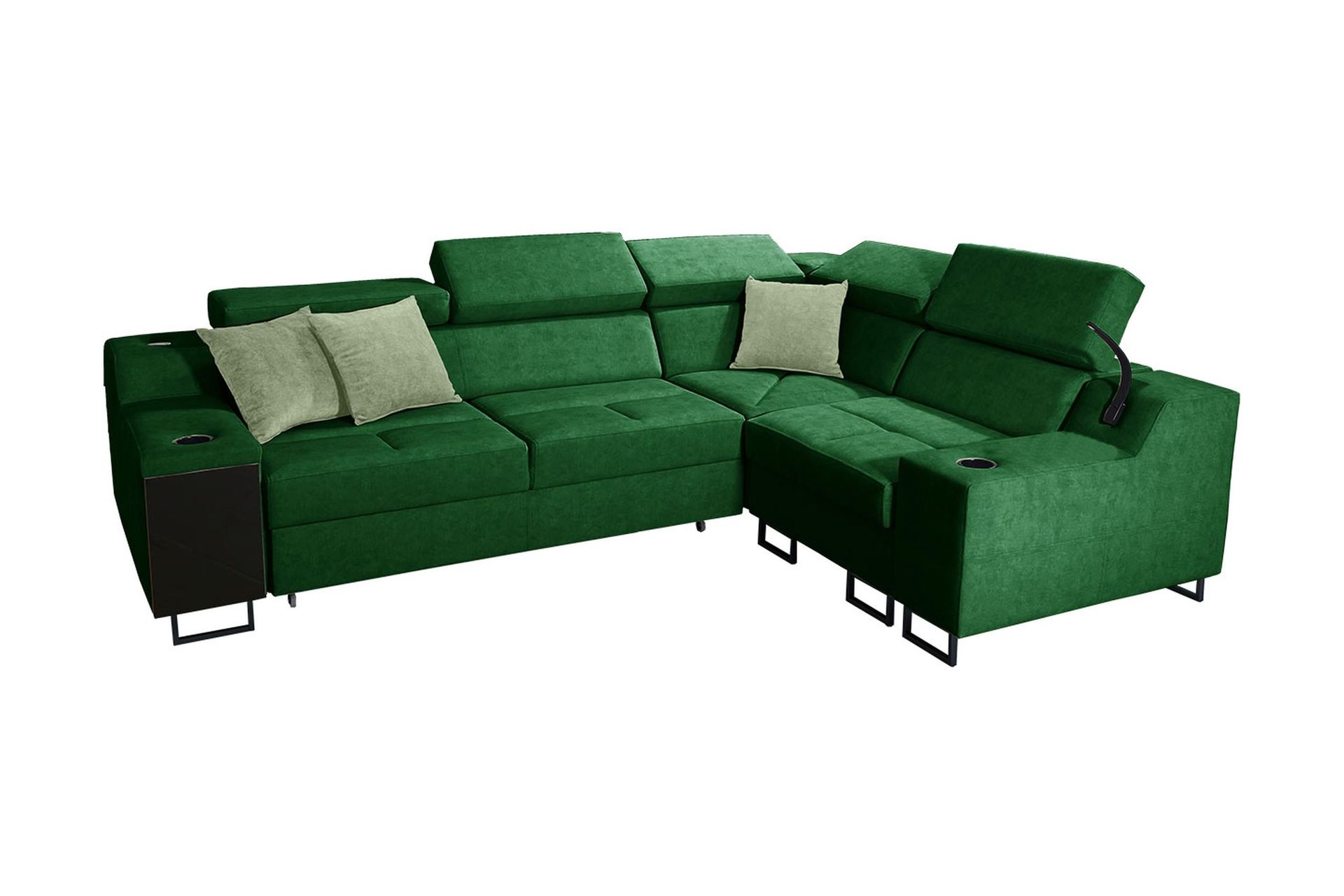 4-seters Sovesofa Høyre - Grønn