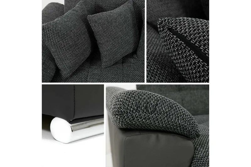 4-seters Sovesofa Høyre - Rosa - Møbler - Sofaer - Sovesofaer