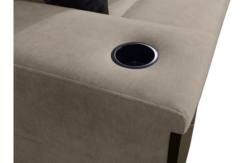 4-seters Sovesofa Høyre - Rosa - Møbler - Sofaer - Sovesofaer