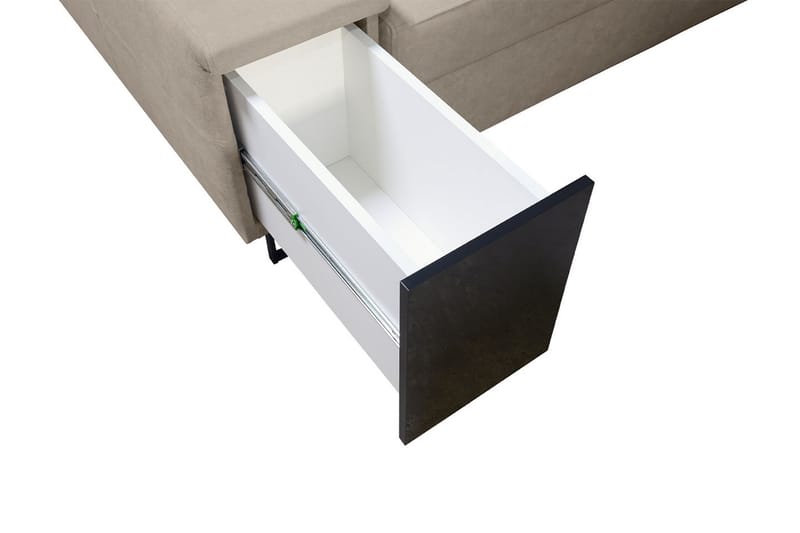 4-seters Sovesofa Høyre - Svart - Møbler - Sofaer - Sovesofaer