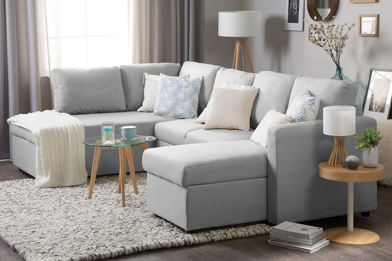 Karrabo Sovesofa 285 cm - Grå - Møbler - Sofaer - Sovesofaer - 4 seters sovesofa
