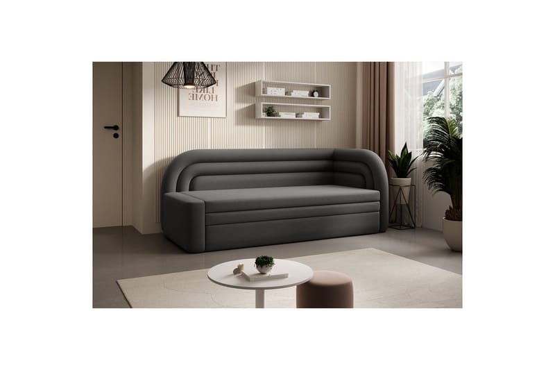 Sofa Eltap Fabillo 223x86x80 cm - Sola 6, Grå, Høyre - Møbler - Sofaer - Sovesofaer - 4 seters sovesofa