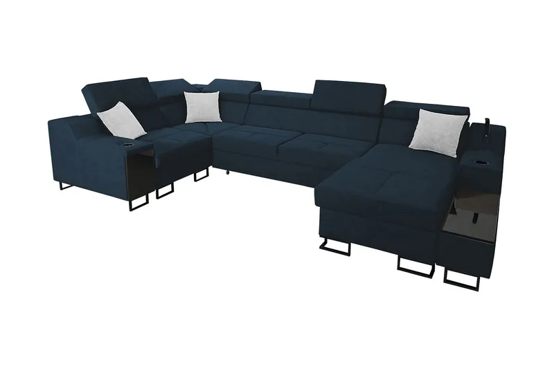 5-seters Sovesofa Høyre, Blå