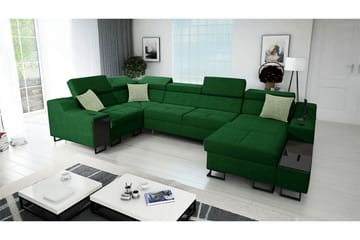5-seters Sovesofa Høyre - Grønn - Møbler - Sofaer - Sovesofaer