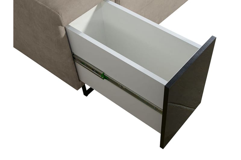 5-seters Sovesofa Høyre - Svart - Møbler - Sofaer - Sovesofaer