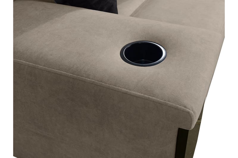 5-seters Sovesofa Venstre - Beige - Møbler - Sofaer - Sovesofaer