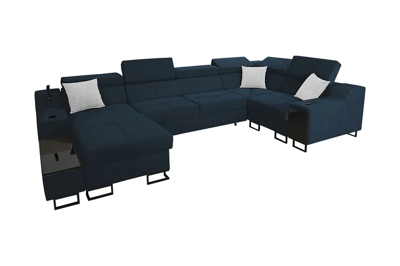 5-seters Sovesofa Venstre, Blå