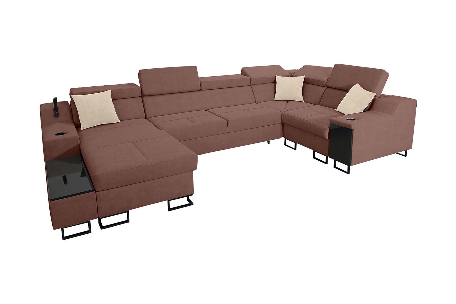 5-seters Sovesofa Venstre - Rosa