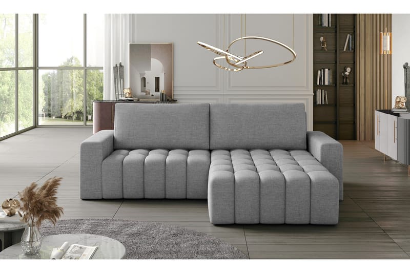 Abonetta Divansovesofa Høyre - Grå - Møbler - Sofaer - Sovesofaer