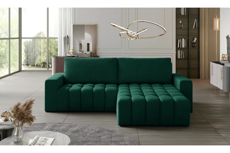 Abonetta Divansovesofa Høyre, Grønn