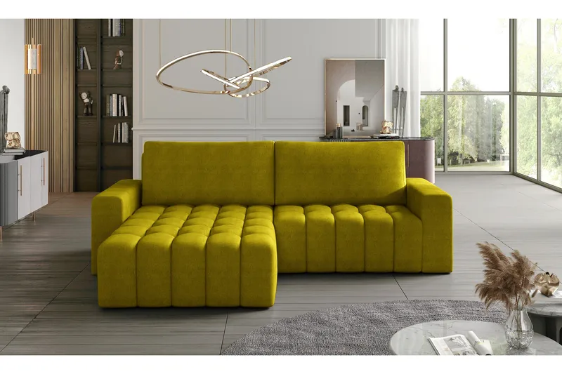 Abonetta Divansovesofa Venstre, Gul