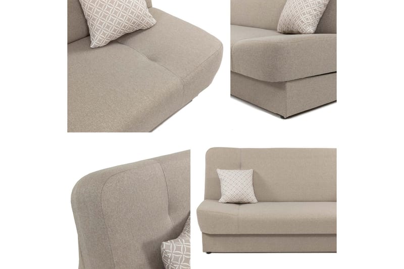 Abron Sovesofa 3-seter - Grå - Møbler - Sofaer - Sovesofaer