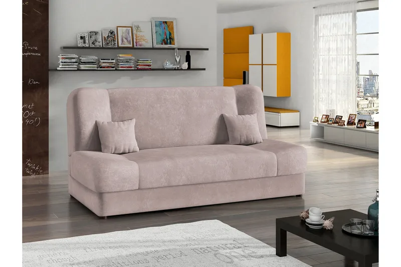 Abron Sovesofa 3-seter - Rosa - Møbler - Sofaer - Sovesofaer