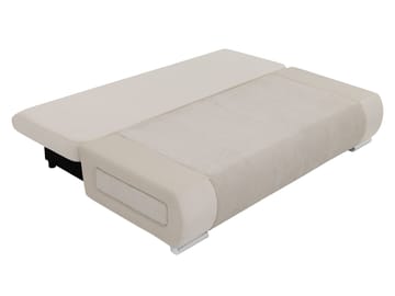 Adelma 2-seter Sovesofa 143x200 cm med Oppbevaring i Stoff - Beige - Møbler - Sofaer - Sovesofaer