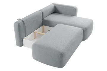 Afir Sovesofa Med 2-Seters Divan - Beige/Hvit - Møbler - Sofaer - Sovesofaer