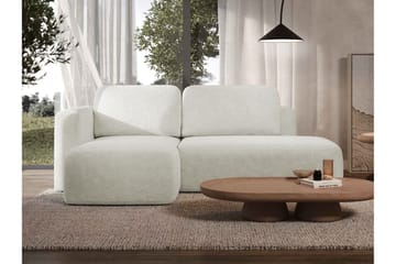 Afir Sovesofa Med 2-Seters Divan - Beige/Hvit - Møbler - Sofaer - Sovesofaer