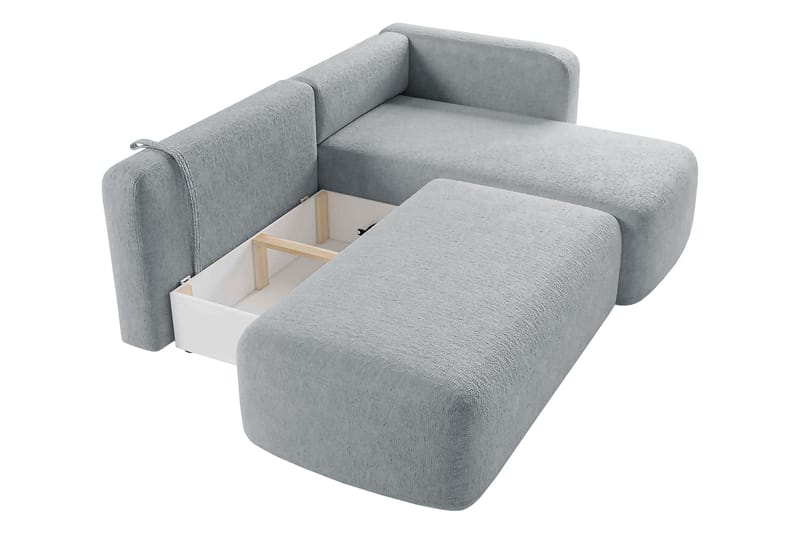 Afir Sovesofa Med 2-Seters Divan - Beige/Hvit - Møbler - Sofaer - Sovesofaer