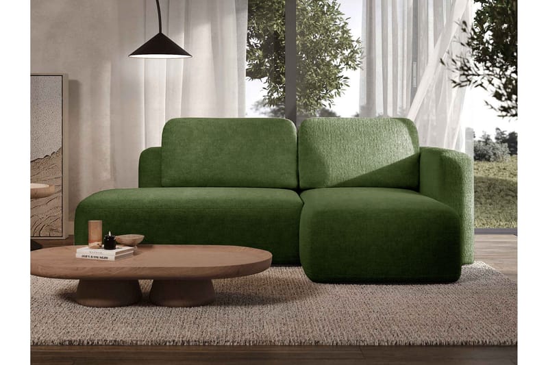 Afir Sovesofa Med 2-Seters Divan - Grønn - Møbler - Sofaer - Sovesofaer