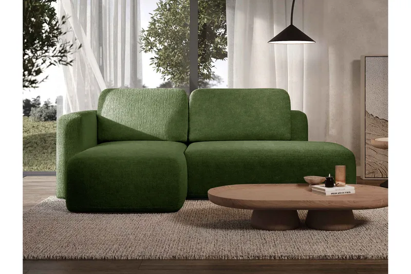 Afir Sovesofa Med 2-Seters Divan - Grønn - Møbler - Sofaer - Sovesofaer