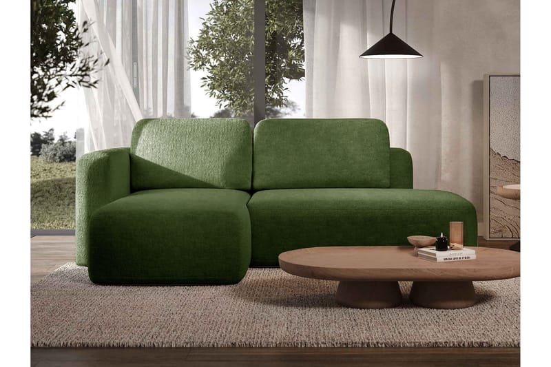 Afir Sovesofa Med 2-Seters Divan - Grønn - Møbler - Sofaer - Sovesofaer