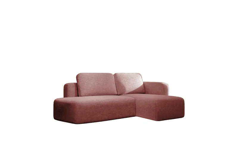 Afir Sovesofa Med 2-Seters Divan, Rosa