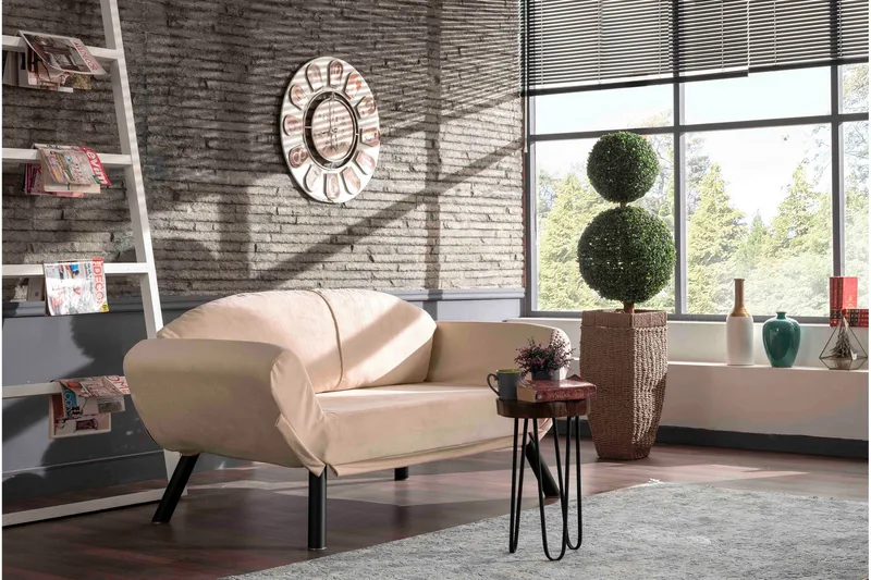 Albertina Sovesofa 2-seter - Beige - Møbler - Sofaer - Sovesofaer