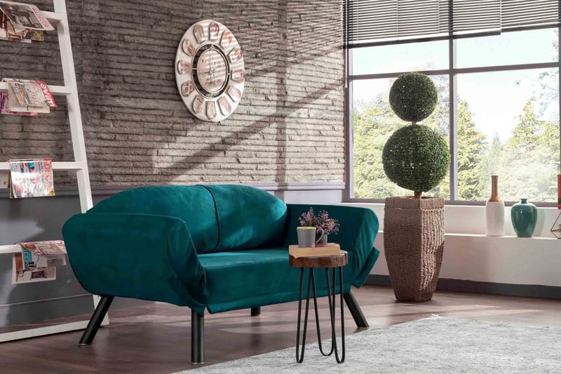 Albertina Sovesofa 2-seter - Blågrønn - Møbler - Sofaer - Sovesofaer